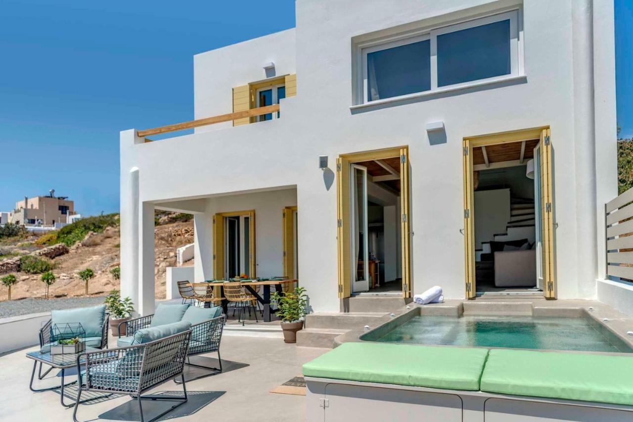 Villa Alba In Syros With Private Jacuzzi アゾリムノス エクステリア 写真